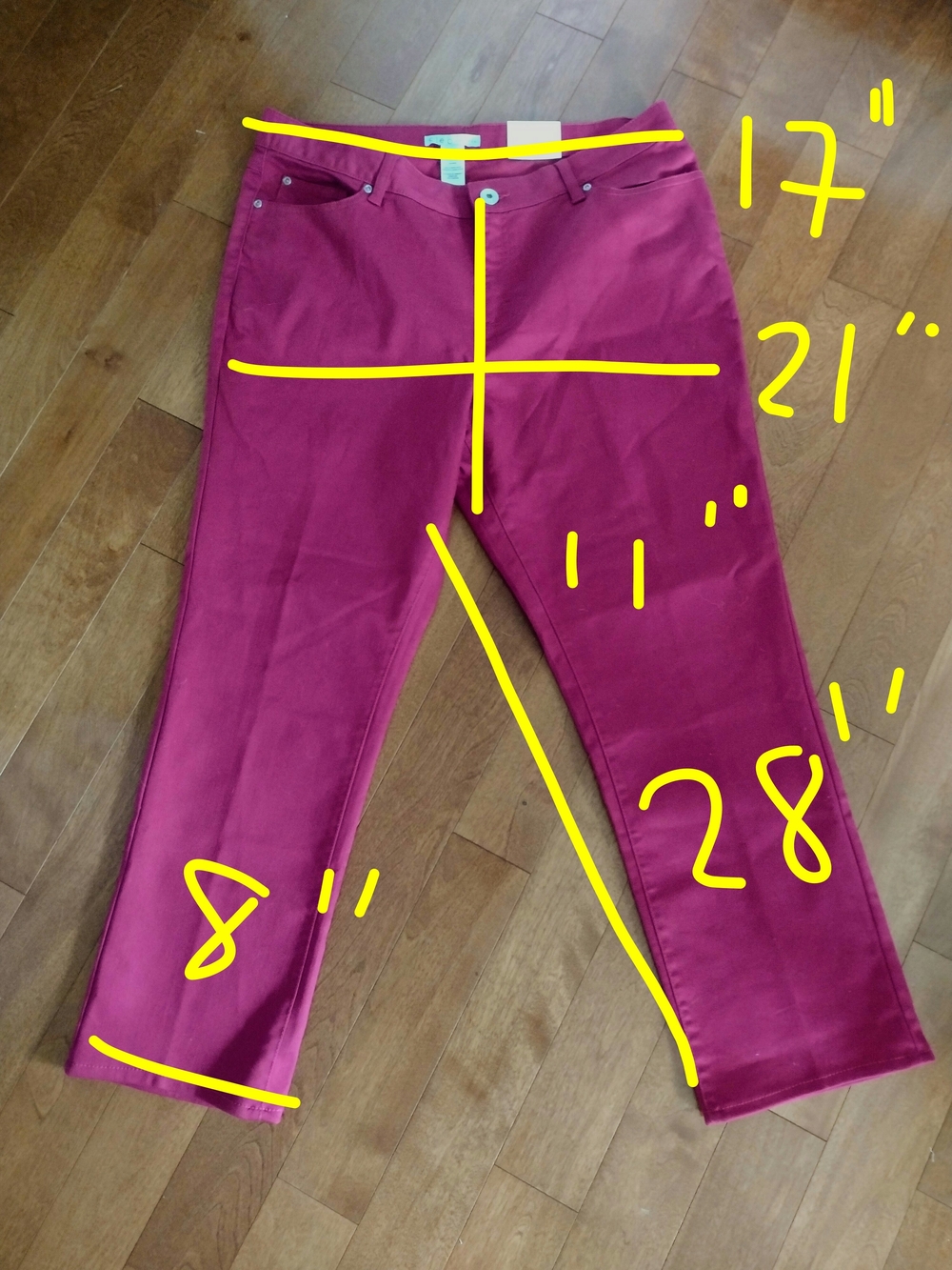 cleo Women’s Raspberry Straight Leg Pants - Picture 9 of 9